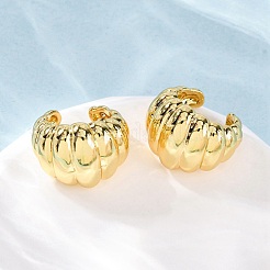 Brass Cuff Earrings&nbsp;EJEW-H158-22G
