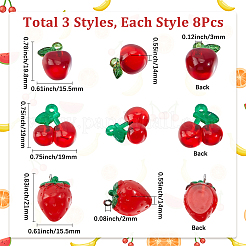 16Pcs 2 Styles Acrylic Pendants&nbsp;OACR-SC0002-52