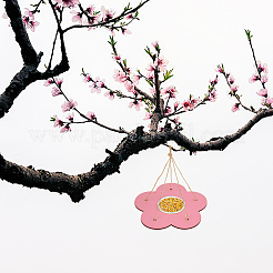 Flower DIY Wooden Bird Feeder&nbsp;DIY-WH0504-215