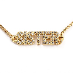 Adjustable Brass Micro Pave Clear Cubic Zirconia Slider Bracelets&nbsp;BJEW-L652-14G