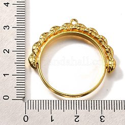 Alloy Open Back Bezel Pendants&nbsp;PALLOY-I223-12G