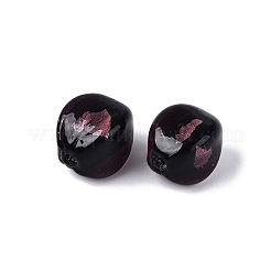 Handmade Silver Foil Glass Beads&nbsp;FOIL-N034-01F