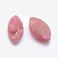 Electroplate Natural Druzy Quartz Cabochons&nbsp;G-P382-K-M