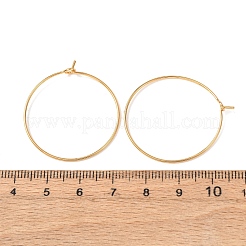 SHEGRACE Brass Hoop Earrings Findings&nbsp;XGR0005G-70G-A