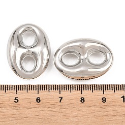 Brass Oval Links Connector Charms&nbsp;KK-H292-47P-01