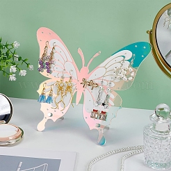 1 Bag Butterfly Laser Acrylic Slant Back Jewelry Earrings Display Stands&nbsp;ODIS-FG0002-02