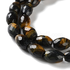 Dyed Natural Tiger Eye Beads Strands&nbsp;G-C135-J04-01