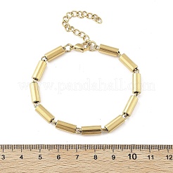 304 Stainless Steel Column Link Chain Bracelets for Women&nbsp;BJEW-F488-05G