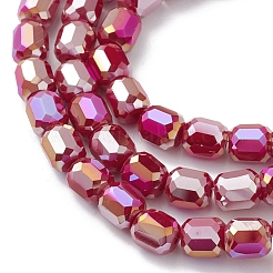Electroplate Glass Beads Strands&nbsp;EGLA-K015-08C
