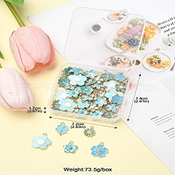 60Pcs 10 Styles Alloy Enamel Pendants&nbsp;FIND-CJ0002-33