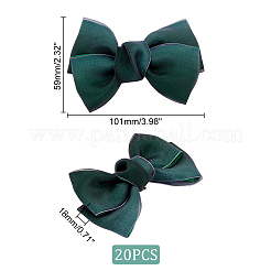 Polyester Bowknot Shoe Decorations&nbsp;AJEW-WH0323-25B