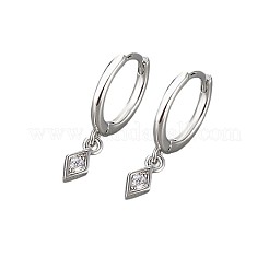 Brass & Clear Cubic Zirconia Hoop Earrings&nbsp;WG8BCA9-02