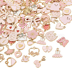 112Pcs 28 Styles Alloy Enamel Pendants&nbsp;ENAM-TA0009-08