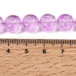 Baking Paint Transparent Glass Beads Strands&nbsp;GL-CBA2ED2-04H