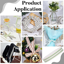 Cotton Stripe Pattern Ribbon&nbsp;OCOR-WH0078-550D