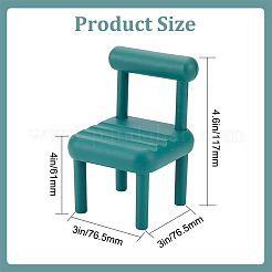 5 Sets 5 Colors Plastic Mini Chair Shape Cell Phone Stand&nbsp;AJEW-DR0001-04