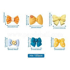 116pcs 6 Sizes Resin Cabochons&nbsp;CRES-TA0001-14
