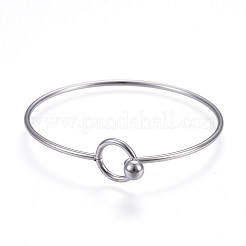 304 Stainless Steel Bangles&nbsp;BJEW-F354-11