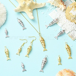 6Pcs 6 Styles Brass Pendants&nbsp;KK-YW0004-59