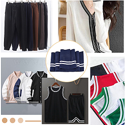 Polyester Elastic Ribbing Fabric for Cuffs&nbsp;DIY-WH0028-96A