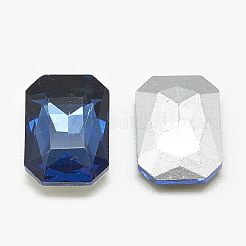Pointed Back Glass Rhinestone Cabochons&nbsp;RGLA-T079-10x14mm-13