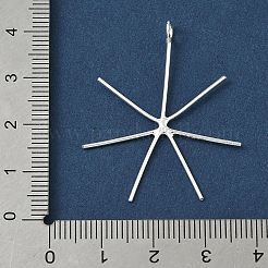 925 Sterling Silver 6 Claw Prongs Pendant Blank Cabochon Settings&nbsp;STER-D310-01S
