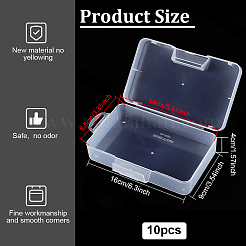 10Pcs Rectangle Plastic Bead Storage Containers&nbsp;CON-BC0007-80