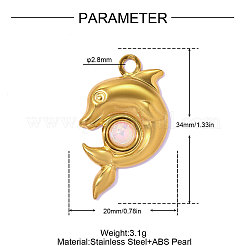 304 Stainless Steel Pendants&nbsp;STAS-OY017-20G