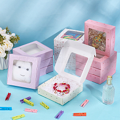 16Pcs 4 Colors Foldable Square Paper Storage Gift Boxes&nbsp;CON-PH0003-19