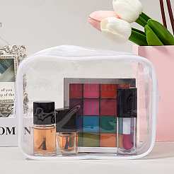 3Pcs Clear Plastic Cosmetic Zipper Bags&nbsp;ABAG-CP0001-10