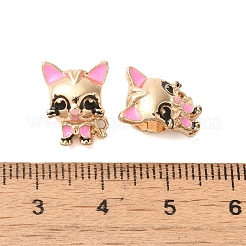 Rack Plating Alloy Enamel European Beads&nbsp;PALLOY-S189-54G
