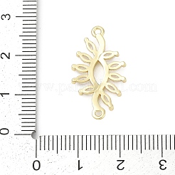 Brass Clear Cubic Zirconia Connector Charms&nbsp;KK-Z094-06G-04