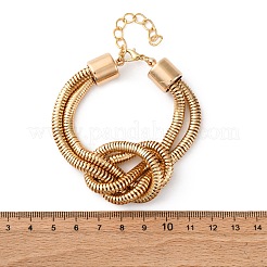 Iron Shake Chain Knotted Bracelets for Women&nbsp;LS-BJEW-U042-01G