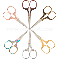 6Pcs 6 Colors Stainless Steel Embroidery Scissors&nbsp;AJEW-CY0003-16