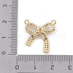 Brass Micro Pave Clear Cubic Zirconia Pendants&nbsp;KK-U008-01B-G