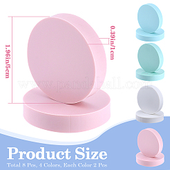 8Pcs 4 Colors Rubber Stamps&nbsp;AJEW-CP0008-31