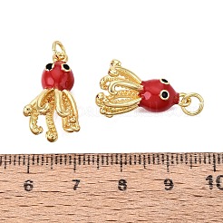 Brass Enamel Pendants&nbsp;KK-Q077-13G