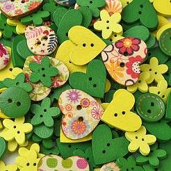 Wood Buttons&nbsp;DIY-CJC0006-07