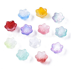 Transparent Spray Painted Glass Beads&nbsp;GLAA-Q089-002