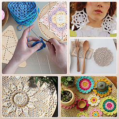 Wooden Crochet Basket Base&nbsp;DIY-PH0030-51