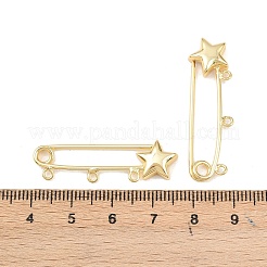 Star Brass Brooch Findings&nbsp;LS-KK-Z132-01G-02