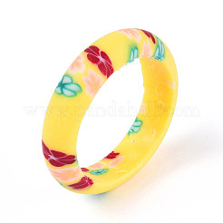 Handmade Polymer Clay Finger Rings&nbsp;CLAY-N013-27B