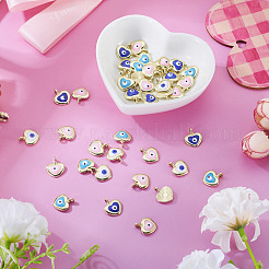 40Pcs Alloy Enamel Charms&nbsp;ENAM-PJ0001-16