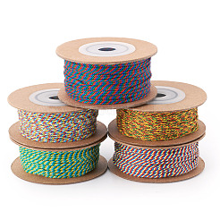 5 Rolls 5 Colors 18-Ply Cotton Twisted Cord&nbsp;OCOR-TA0003-75