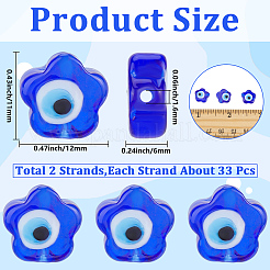 Handmade Evil Eye Lampwork Beads&nbsp;LAMP-SC0001-82