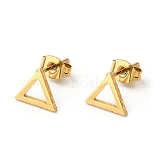 PVD Vacuum Plating 304 Stainless Steel Stud Earring and Pendant Necklace Set&nbsp;LS-SJEW-C002-01G-G