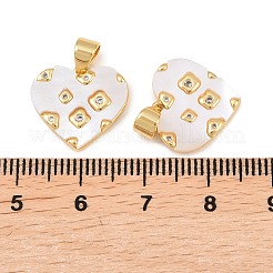 Brass Micro Pave Cubic Zirconia Pendants&nbsp;KK-Z146-19G