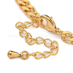 Brass Charm Bracelets for Women&nbsp;BJEW-U008-19G-03