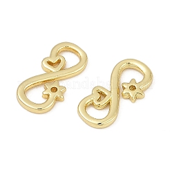Brass S-Hook Clasps&nbsp;KK-S527-06G
