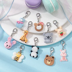 Animal Theme Resin Pendant Decorations&nbsp;HJEW-JM01351